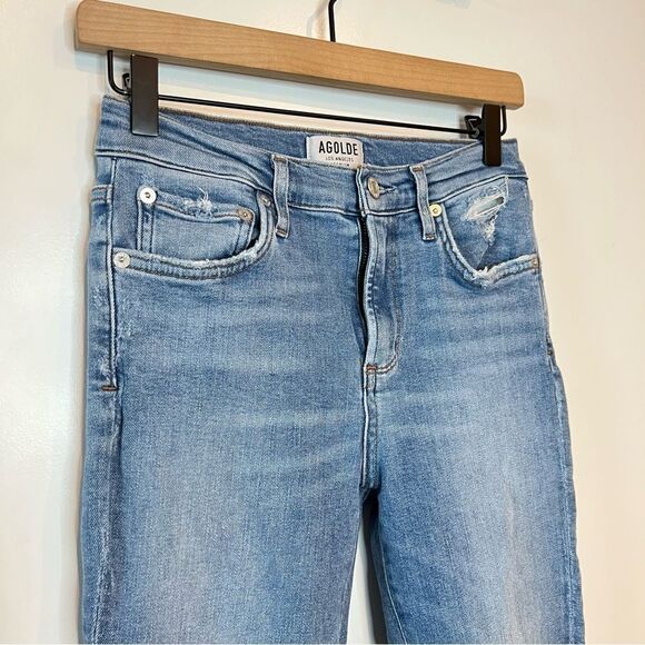 Agolde Sophie Crop Hi Rise Skinny Jean Limit 26 - Picture 6 of 8